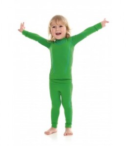 Bluza termoaktywna chłopięca Brubeck Thermo Kids Zielona