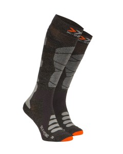 Skarpety X-Socks Ski Silk Merino 4.0 szaro-pomarańczowe