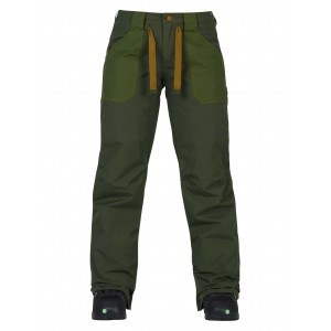 Spodnie BURTON Veazie Forest Night / Rifle Green