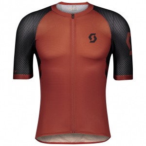 Koszulka z krótkim rękawem Scott RC Premium Climber Rust Red Black