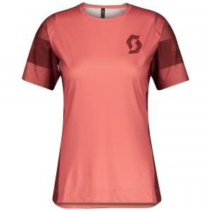 koszulka SCOTT Shirt damska TRAIL VERTIC s/sl brick red/rust red