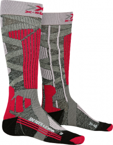 Skarpety X-Socks Ski Rider 4.0  stone grey/melange/pink