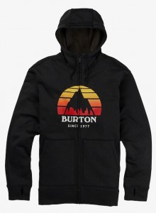Bluza Męska Burton Oak Full-Zip Sunset True Black Heather