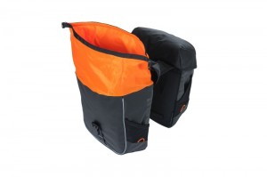 BASIL MILES TARPAULIN TORBA DOUBLE BAG 34l black orange 