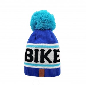 Czapka zimowa I Love Bike CAT blue/light blue