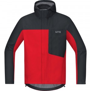 Kurtka GORE C3 GTX Paclite Hooded Jacket black/red